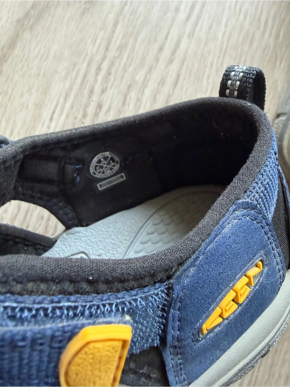 Keen Kids Navy and Yellow Closed-Toe Sport Sandals